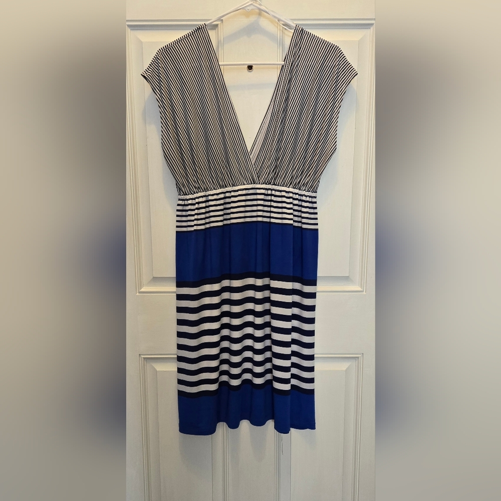Nautical Striped Swim Coverup